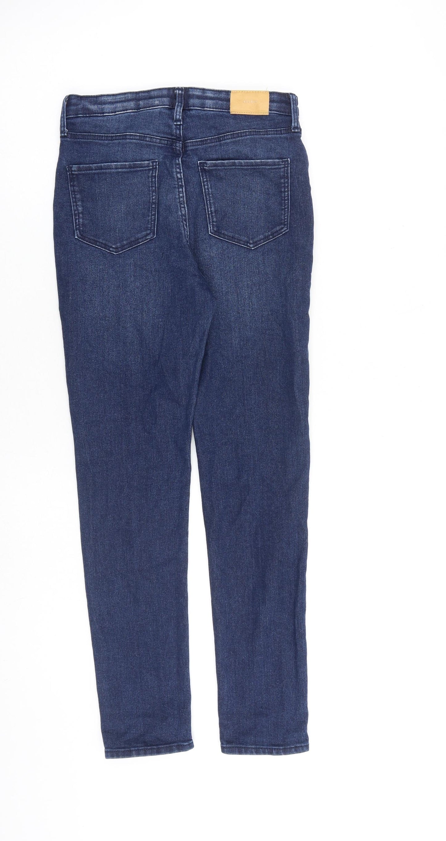 H&M Girls Blue Cotton Skinny Jeans Size 10-11 Years L25 in Slim Zip