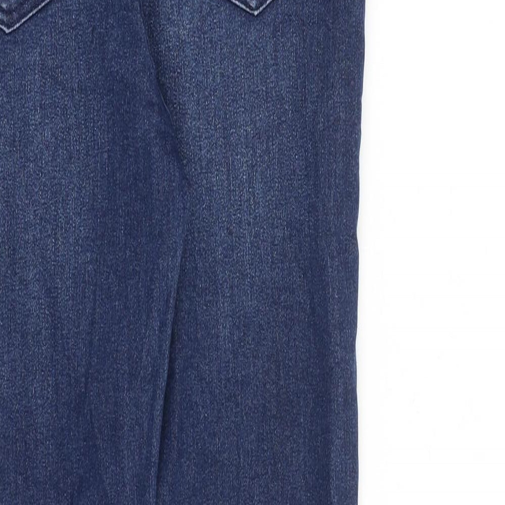 H&M Girls Blue Cotton Skinny Jeans Size 10-11 Years L25 in Slim Zip
