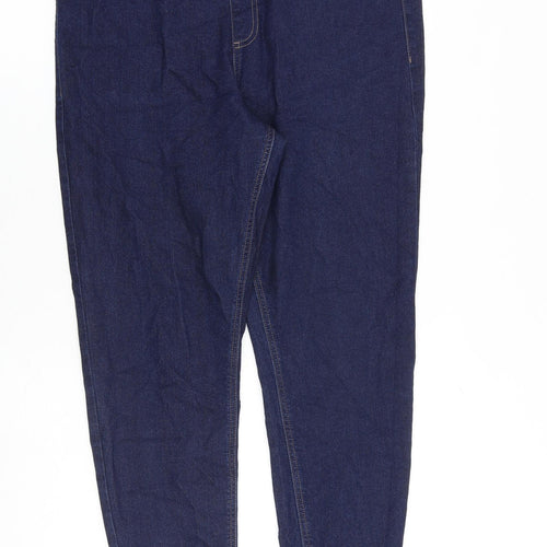 Marks and Spencer Womens Blue Cotton Jegging Jeans Size 16 L27 in Regular