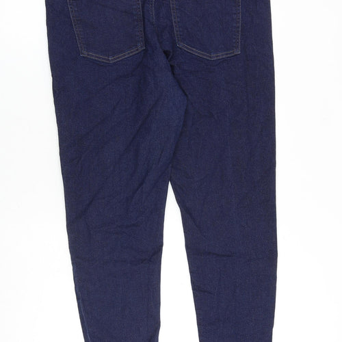 Marks and Spencer Womens Blue Cotton Jegging Jeans Size 16 L27 in Regular