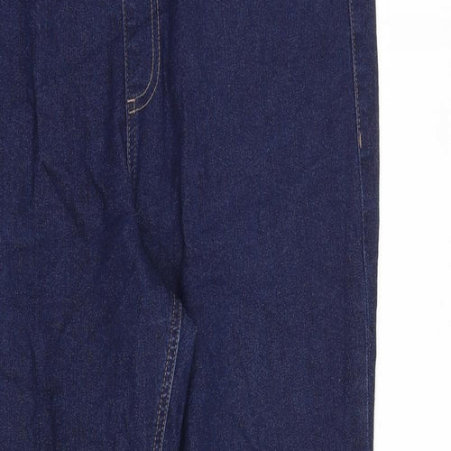 Marks and Spencer Womens Blue Cotton Jegging Jeans Size 16 L27 in Regular