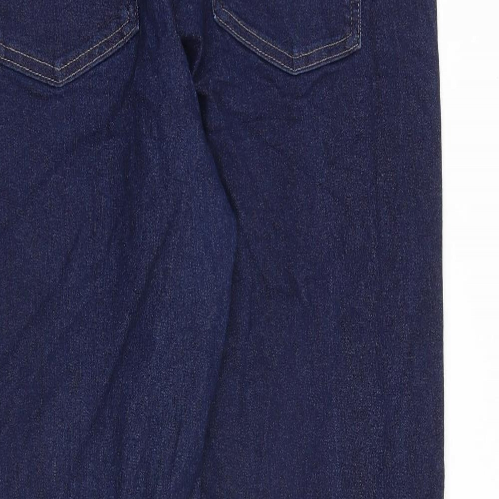 Marks and Spencer Womens Blue Cotton Jegging Jeans Size 16 L27 in Regular