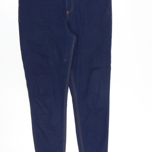 Marks and Spencer Womens Blue Cotton Jegging Jeans Size 12 L26 in Regular
