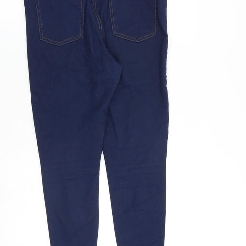 Marks and Spencer Womens Blue Cotton Jegging Jeans Size 12 L26 in Regular