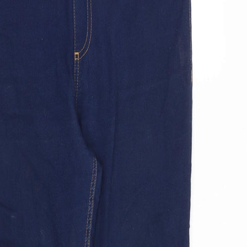 Marks and Spencer Womens Blue Cotton Jegging Jeans Size 12 L26 in Regular