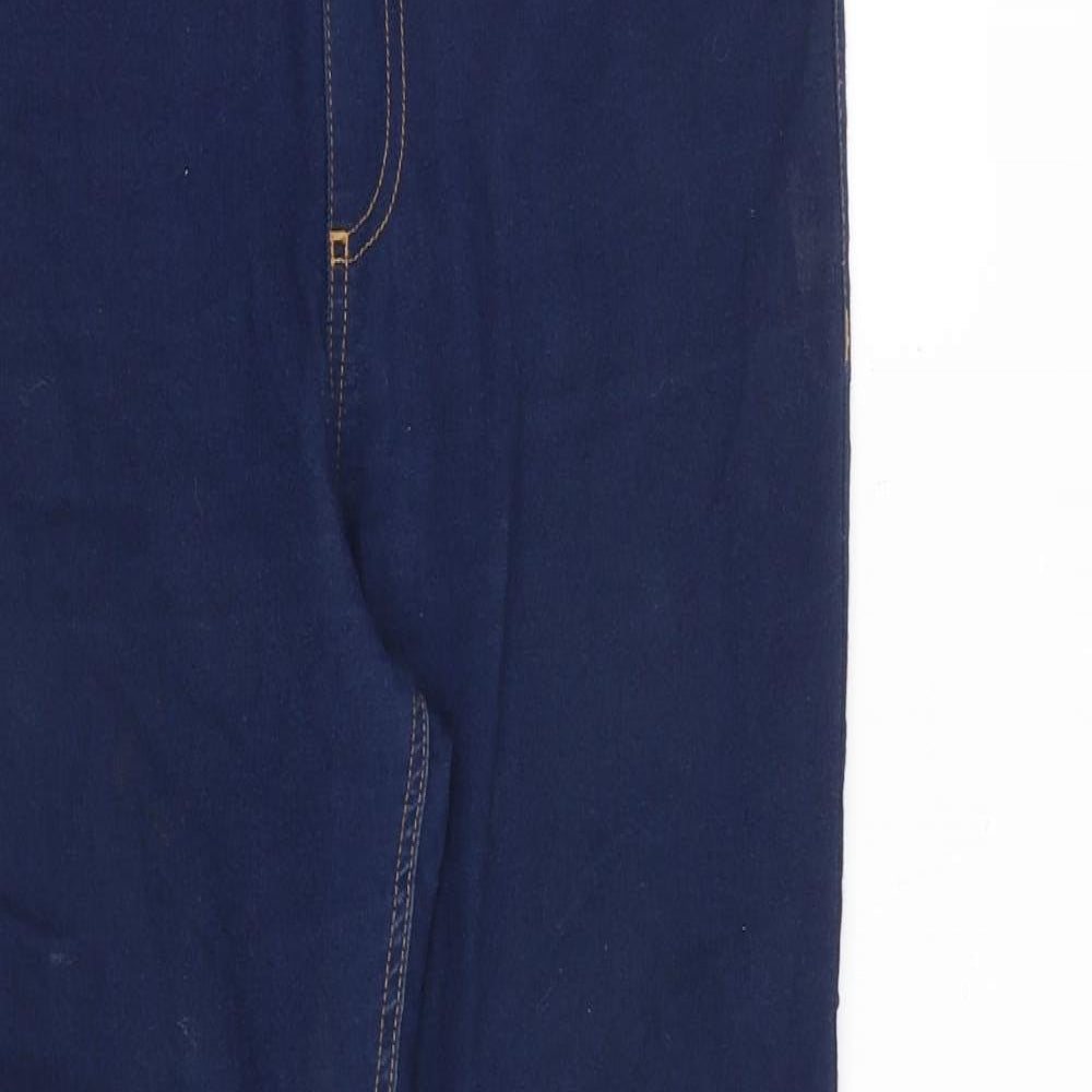 Marks and Spencer Womens Blue Cotton Jegging Jeans Size 12 L26 in Regular