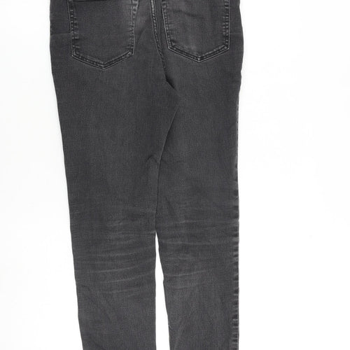 H&M Boys Grey Cotton Skinny Jeans Size 14 Years L28 in Regular Zip