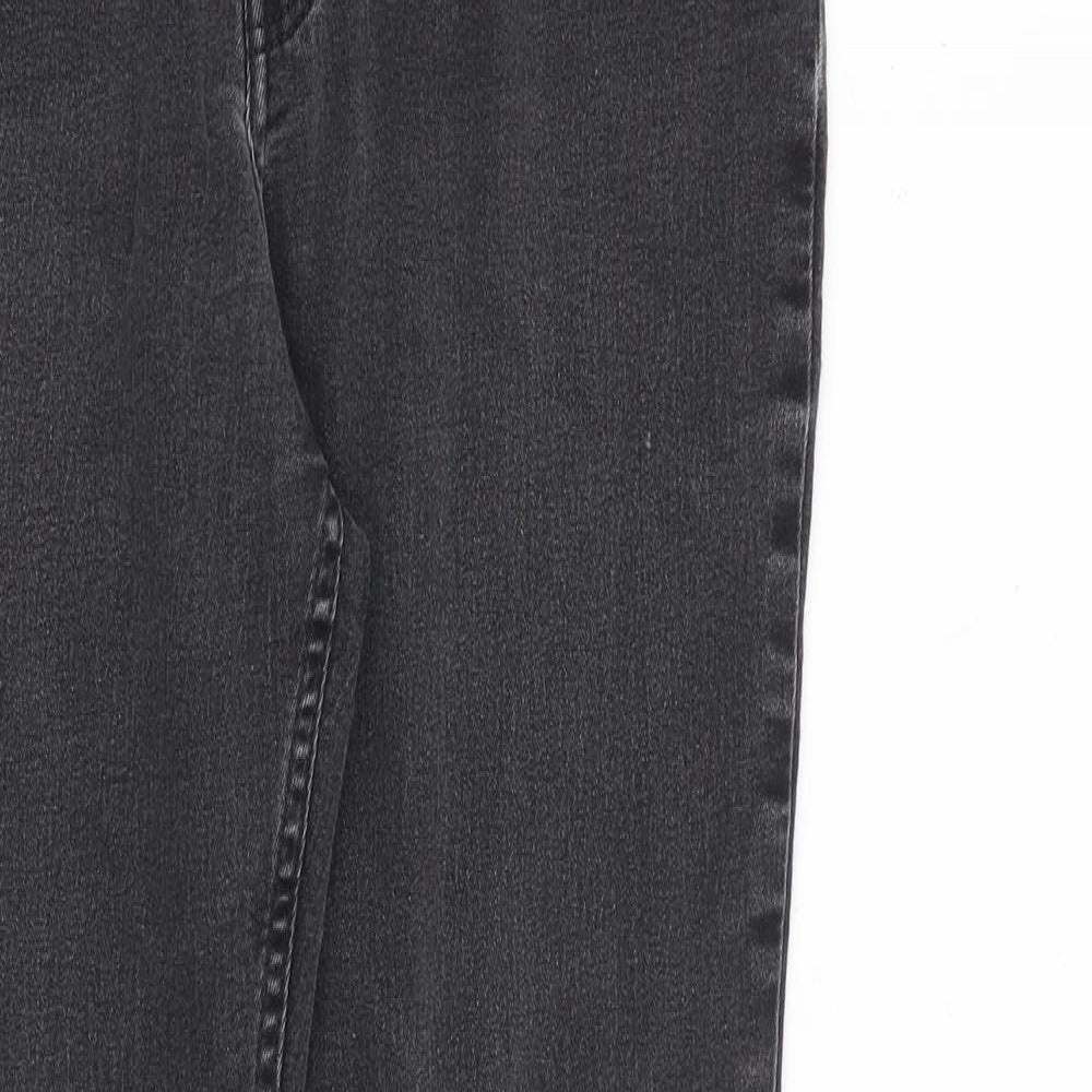 H&M Boys Grey Cotton Skinny Jeans Size 14 Years L28 in Regular Zip