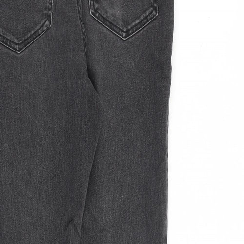 H&M Boys Grey Cotton Skinny Jeans Size 14 Years L28 in Regular Zip