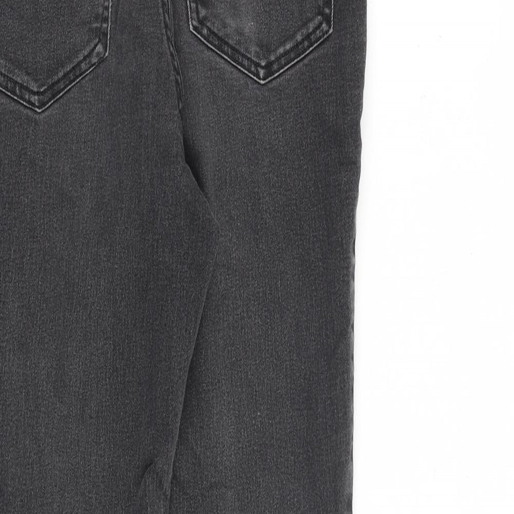 H&M Boys Grey Cotton Skinny Jeans Size 14 Years L28 in Regular Zip