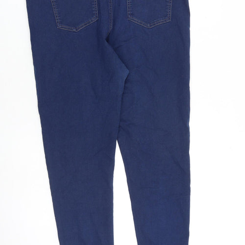 Marks and Spencer Womens Blue Cotton Jegging Jeans Size 18 L30 in Regular