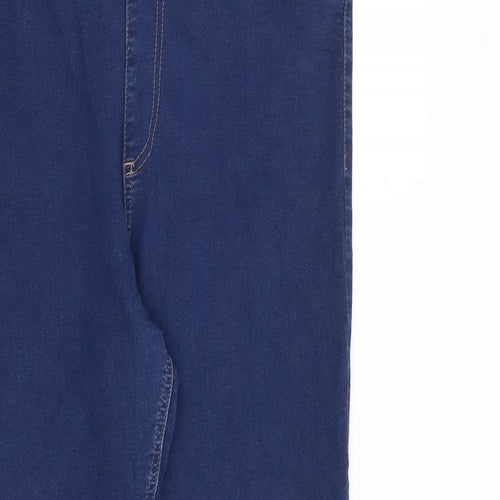 Marks and Spencer Womens Blue Cotton Jegging Jeans Size 18 L30 in Regular