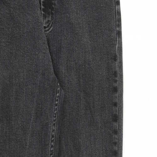 ASOS Womens Grey Cotton Tapered Jeans Size 10 L27 in Regular Zip