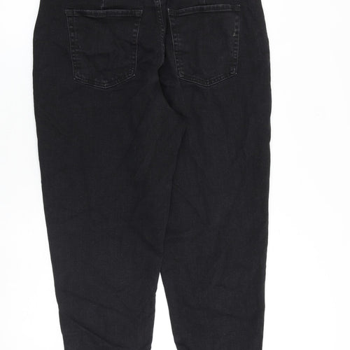 Eighteen Eighty Four Womens Black Cotton Tapered Jeans Size 34 in L24 in Regular Zip