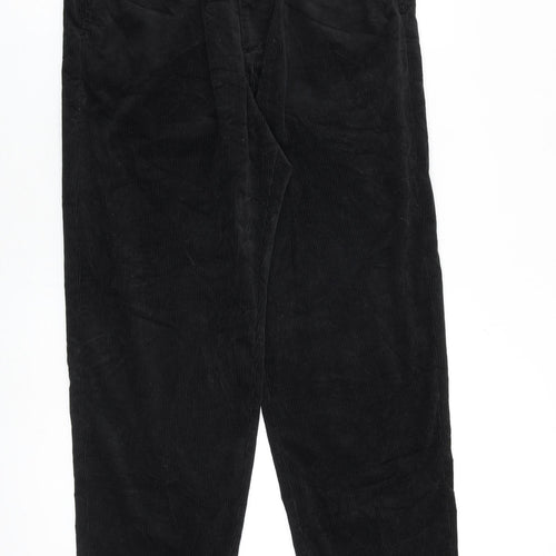 Uniqlo Mens Black Cotton Trousers Size 30 in L33 in Regular