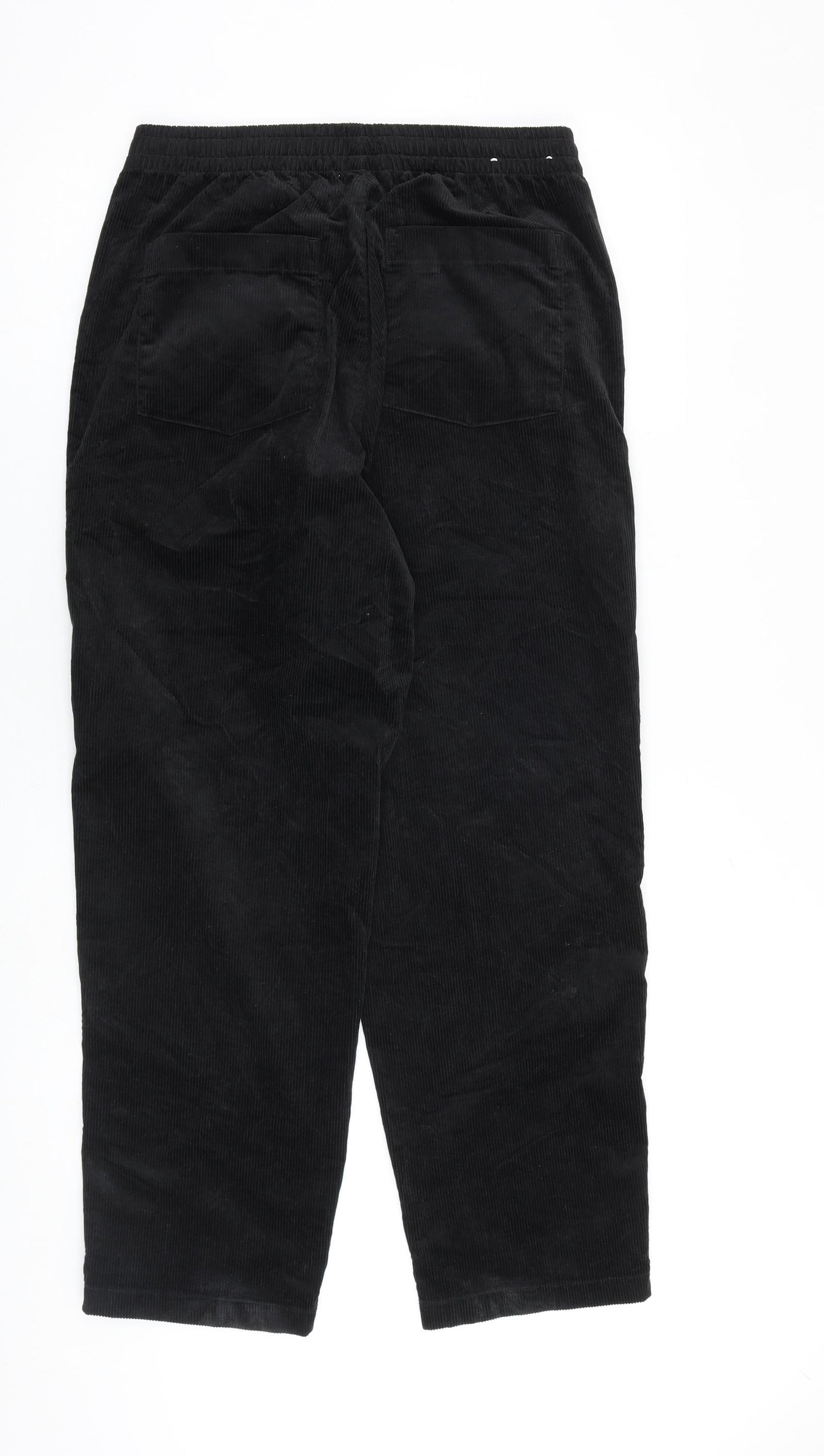 Uniqlo Mens Black Cotton Trousers Size 30 in L33 in Regular