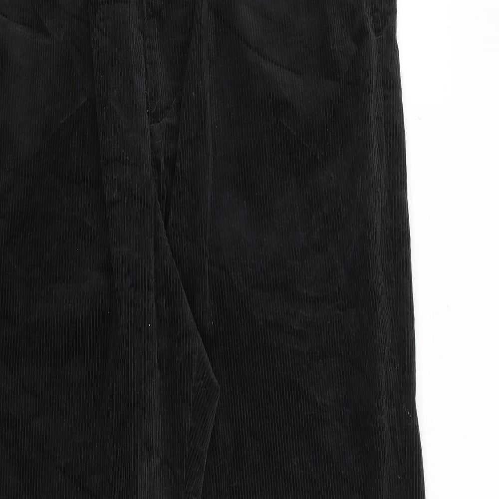 Uniqlo Mens Black Cotton Trousers Size 30 in L33 in Regular