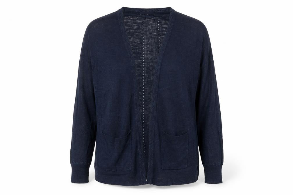 NEXT Womens Blue V-Neck Acrylic Cardigan Jumper Size 12