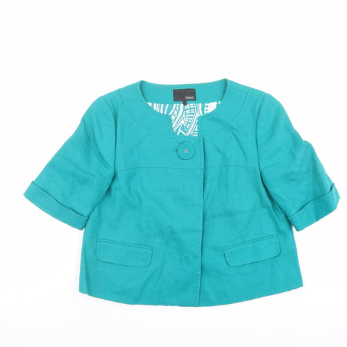NEXT Womens Green Jacket Size 10 Button