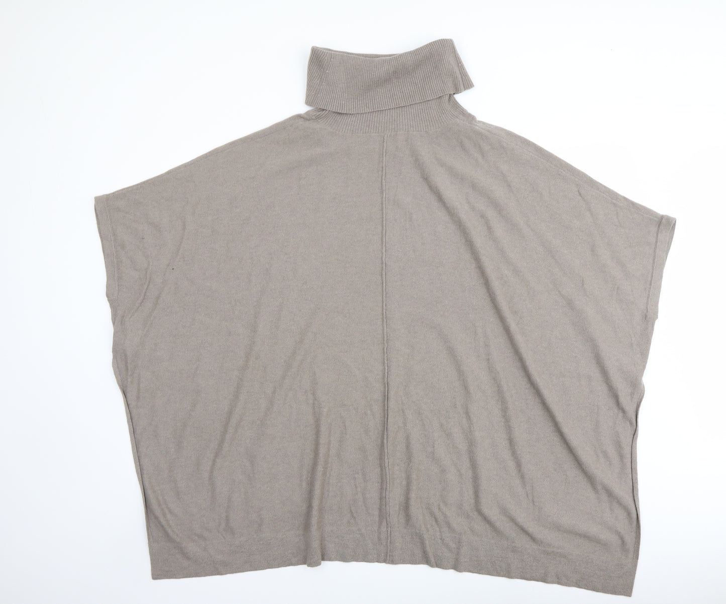 Phase Eight Womens Beige Roll Neck Polyester Pullover Jumper Size L