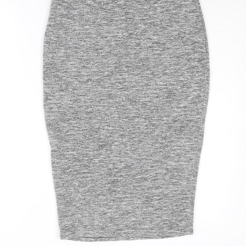 Marks and Spencer Womens Grey Viscose Bandage Skirt Size 10