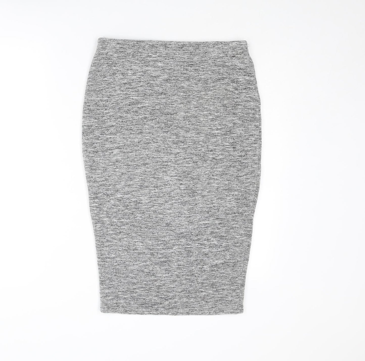 Marks and Spencer Womens Grey Viscose Bandage Skirt Size 10