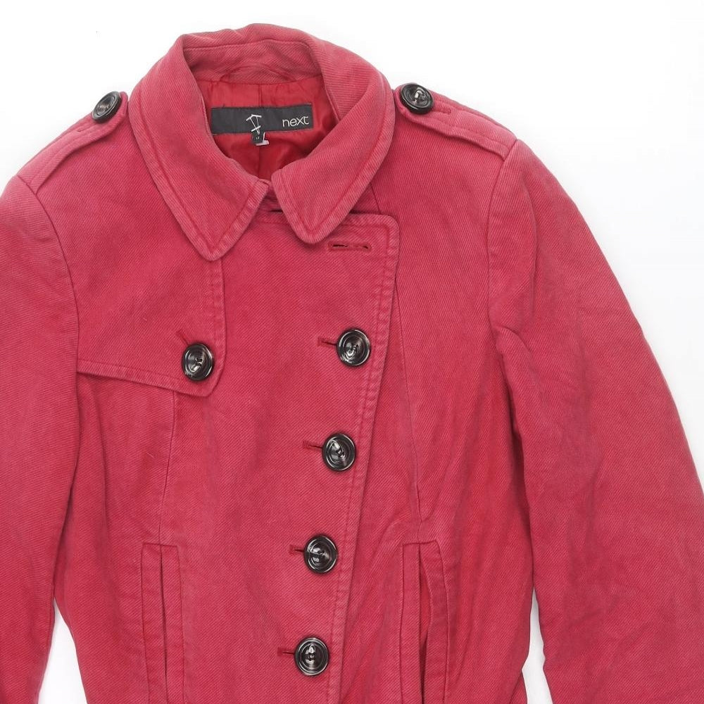 NEXT Womens Pink Jacket Size 12 Button