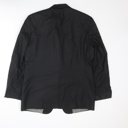Sand Mens Black Wool Jacket Suit Jacket Size 44 Regular