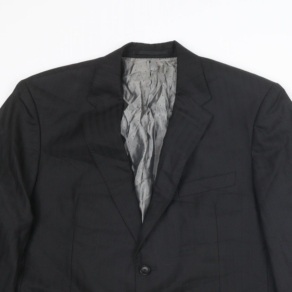 Sand Mens Black Wool Jacket Suit Jacket Size 44 Regular