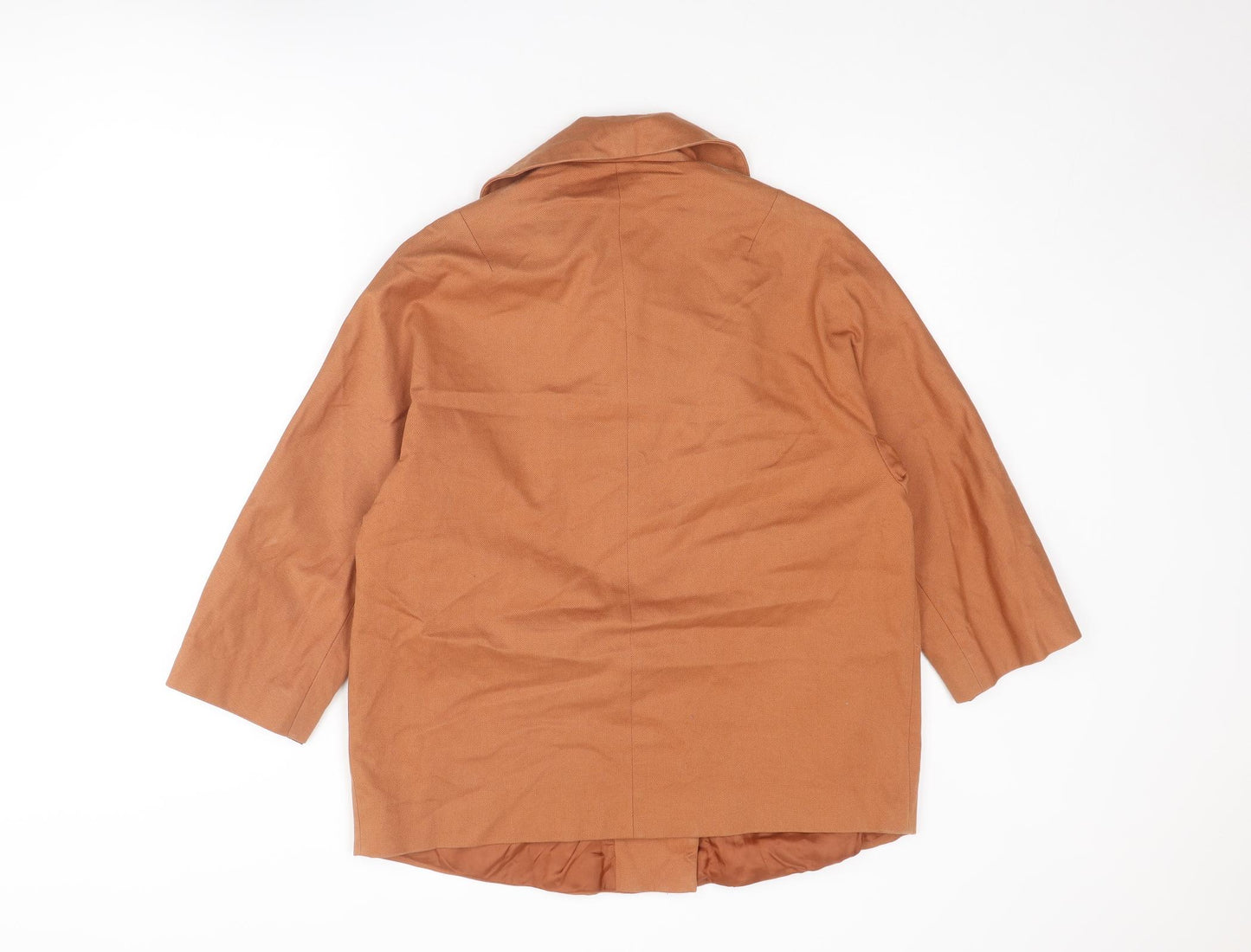 Topshop Womens Orange Jacket Size 12 Button