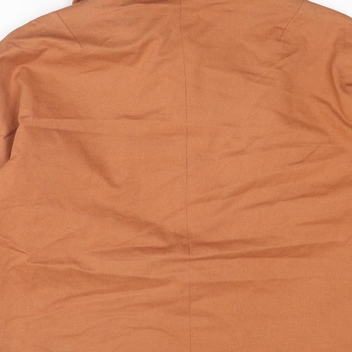 Topshop Womens Orange Jacket Size 12 Button