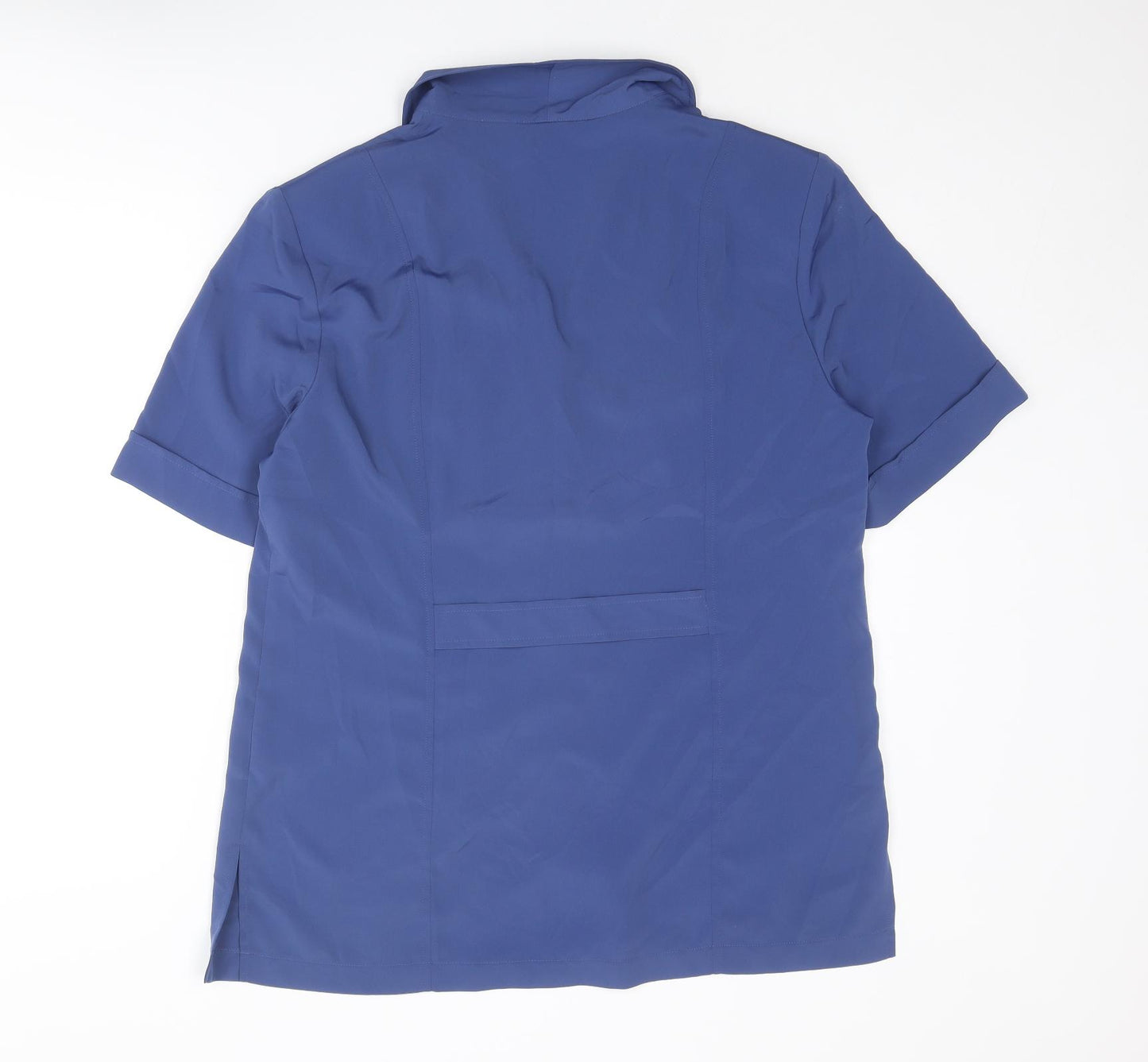Alexon Womens Blue Polyester Basic Button-Up Size 14 Collared