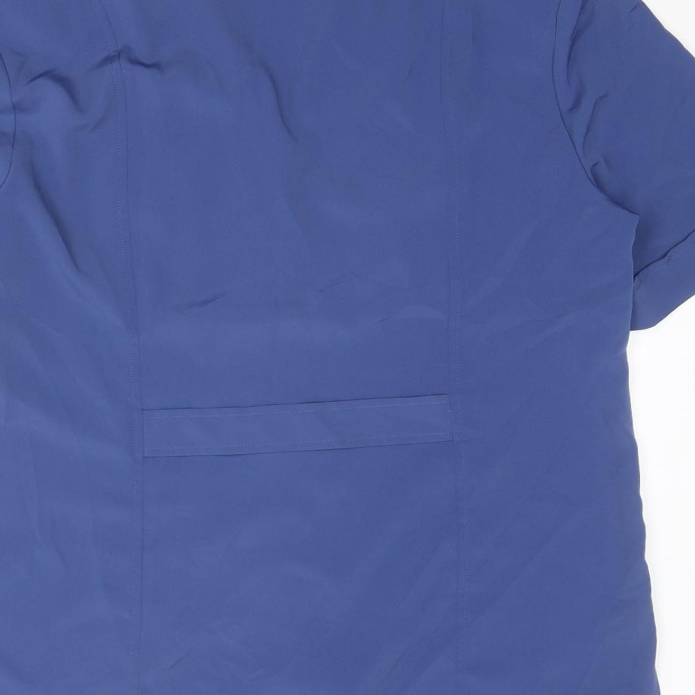 Alexon Womens Blue Polyester Basic Button-Up Size 14 Collared
