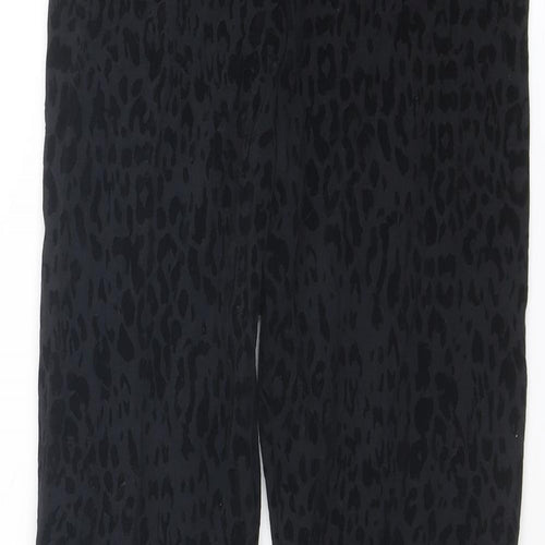 Marks and Spencer Womens Black Cotton Carrot Leggings Size 8 L28 in
