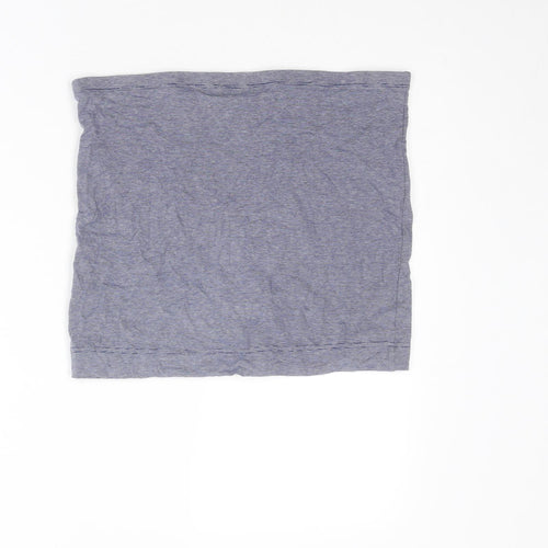 H&M Womens Blue Striped Cotton Bandage Skirt Size M
