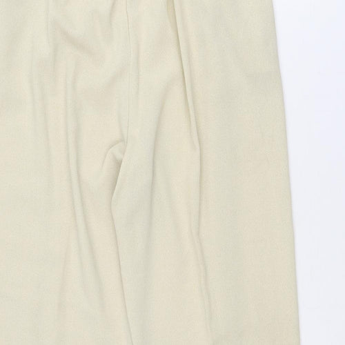 Jessica Reid Womens Beige Polyester Dress Pants Trousers Size 14 L29 in Regular