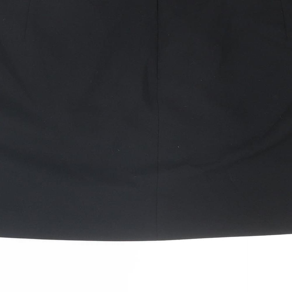 Marks and Spencer Womens Black Polyester Cargo Skirt Size 20 Zip