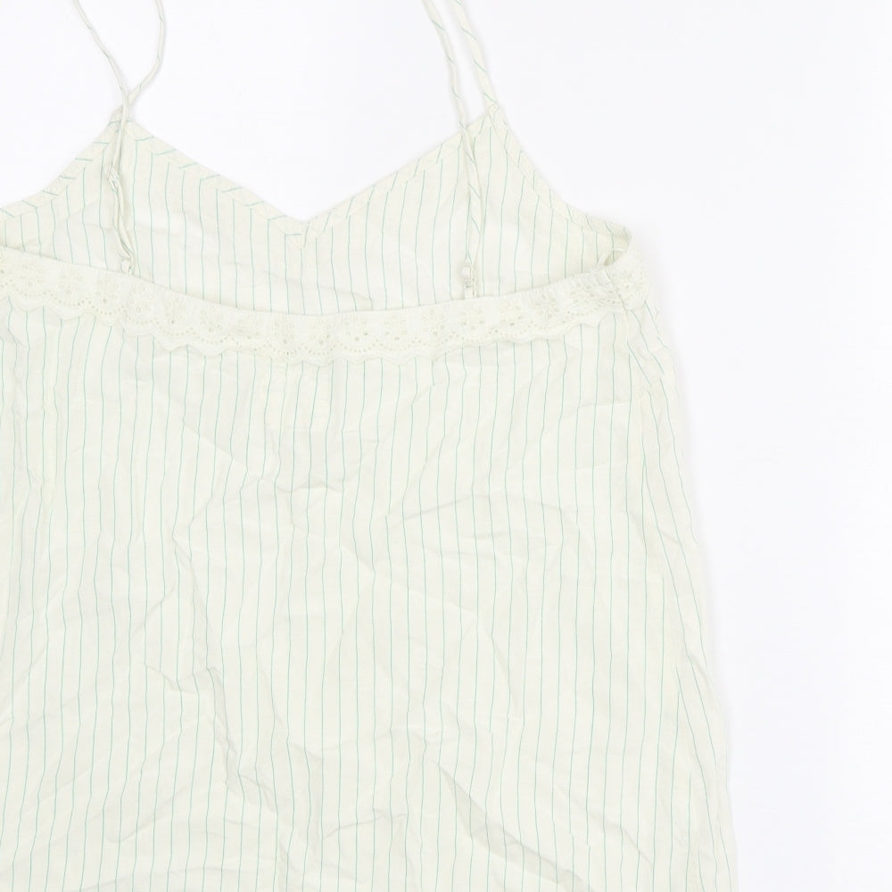 Marks and Spencer Womens Ivory Viscose Camisole Tank Size 12 V-Neck