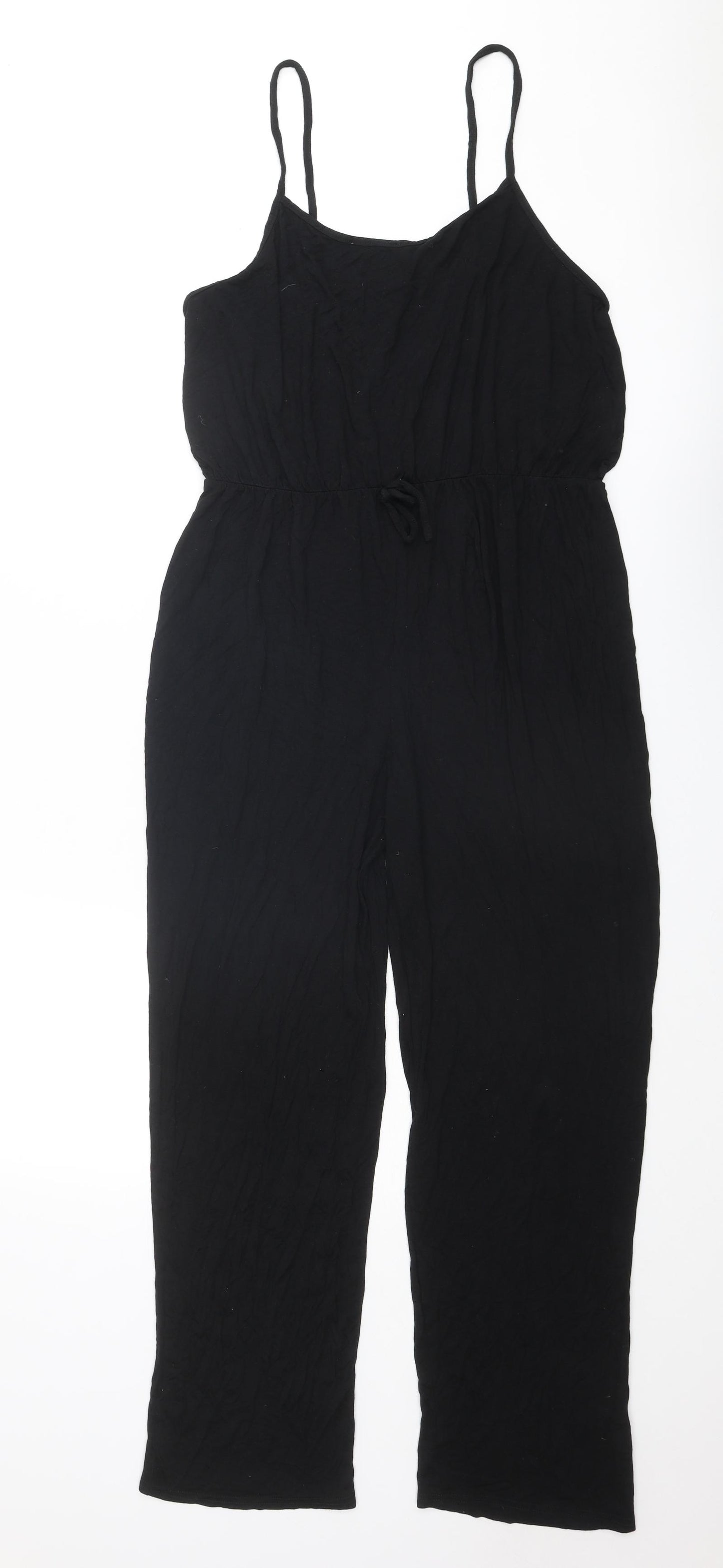 I SAW IT FIRST Womens Black Viscose Jumpsuit One-Piece Size 2XL L30 in Pullover
