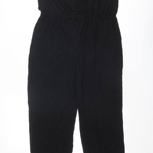 I SAW IT FIRST Womens Black Viscose Jumpsuit One-Piece Size 2XL L30 in Pullover