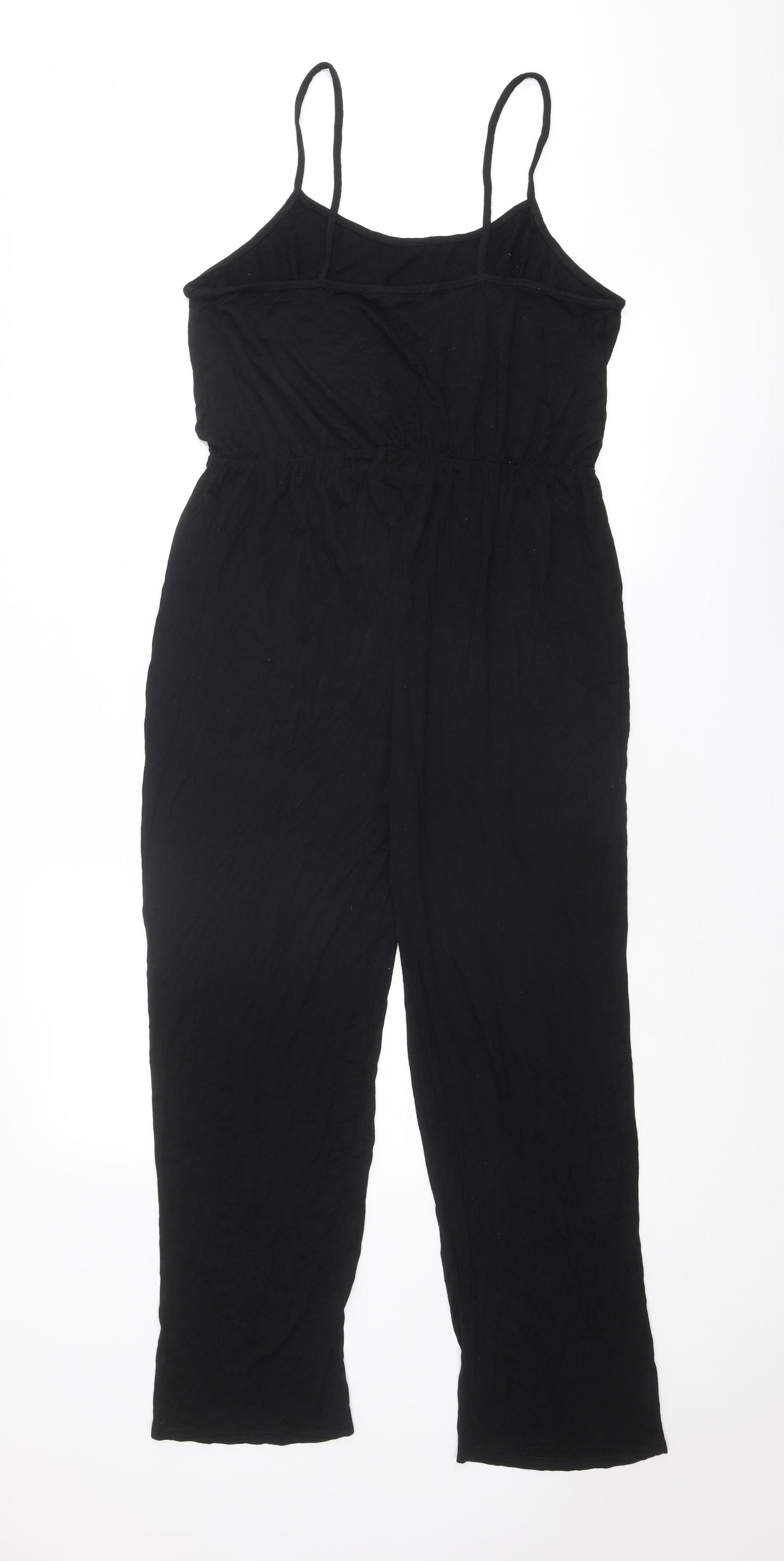I SAW IT FIRST Womens Black Viscose Jumpsuit One-Piece Size 2XL L30 in Pullover