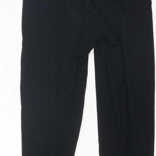 Marks and Spencer Womens Black Cotton Carrot Leggings Size 6 L25 in