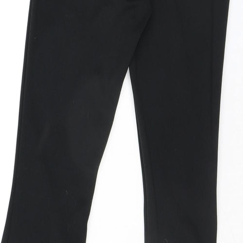 Nasty Gal Womens Black Polyester Trousers Size 4 L32 in Extra-Slim