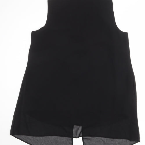 Evans Womens Black Polyester Shift Size 20 V-Neck Pullover