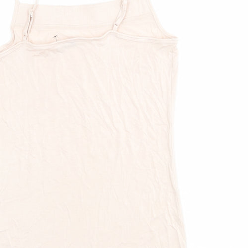 Autograph Womens Pink Viscose Basic Tank Size 14 Square Neck