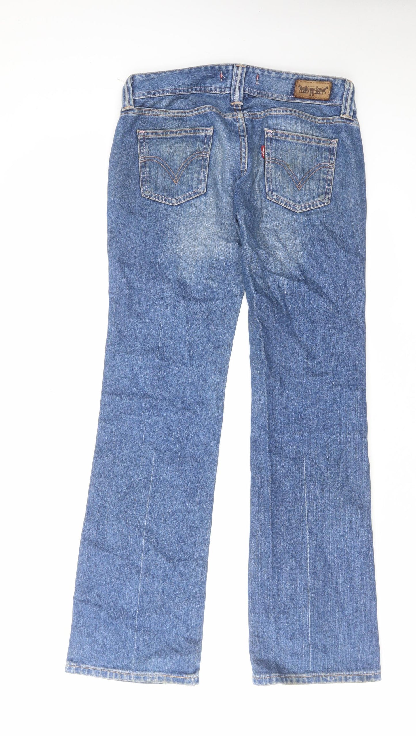Levi's Womens Black Cotton Bootcut Jeans Size 30 in L31 in Regular Zip