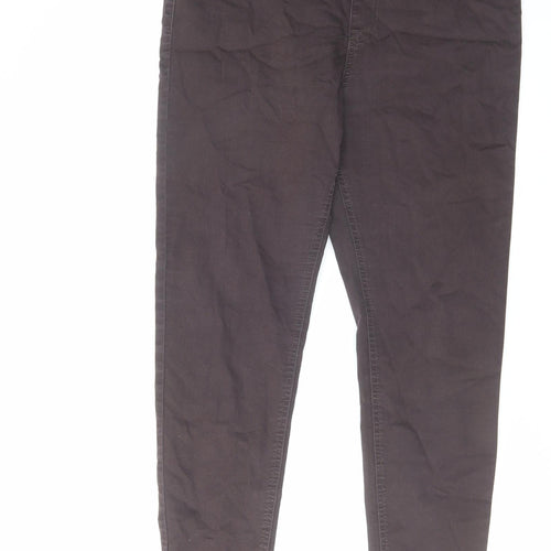 Marks and Spencer Womens Brown Cotton Jegging Jeans Size 16 L28 in Regular