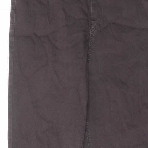 Marks and Spencer Womens Brown Cotton Jegging Jeans Size 16 L28 in Regular
