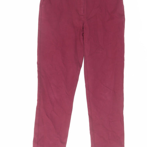 Autograph Womens Purple Cotton Dress Pants Trousers Size 6 L23 in Regular Zip