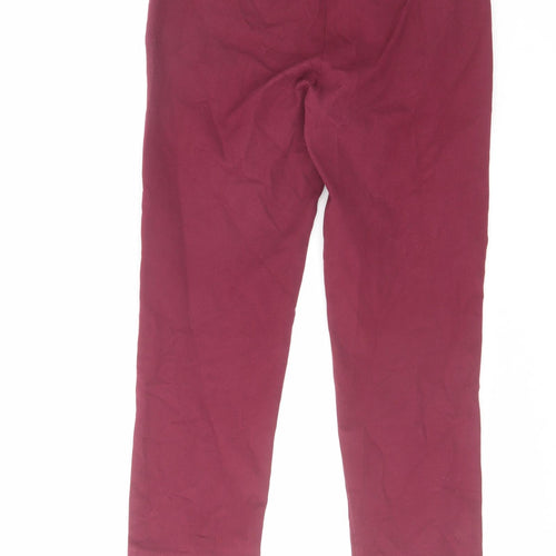 Autograph Womens Purple Cotton Dress Pants Trousers Size 6 L23 in Regular Zip